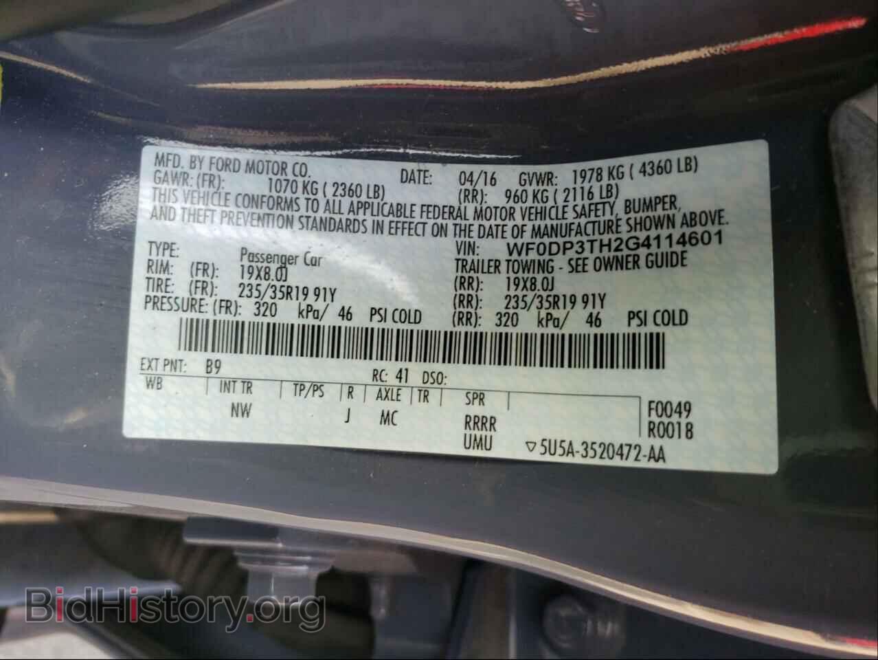 2016 FORD FOCUS - VIN: WF0DP3TH2G4114601 - Photo 10