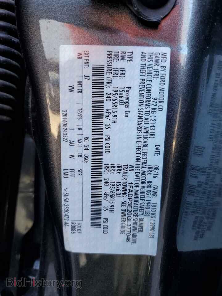 2016 FORD FOCUS - VIN: 1FADP3E20GL377046 - Photo 12