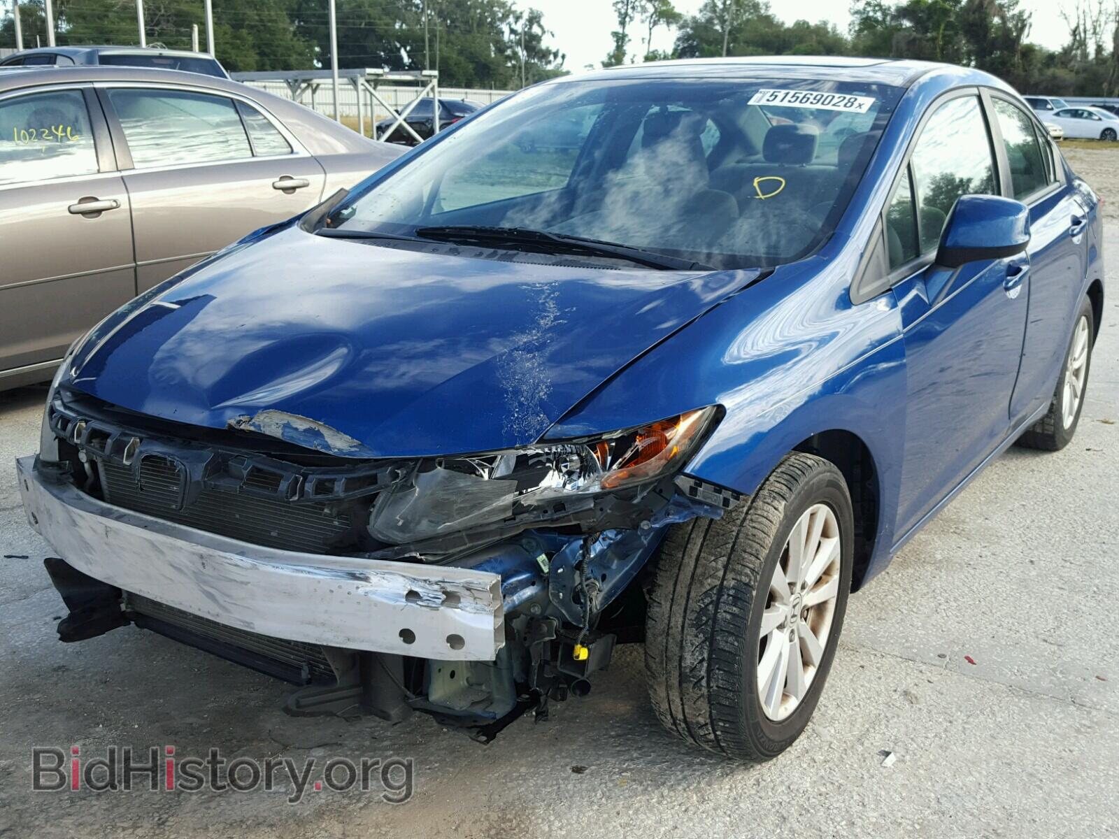 2012 HONDA CIVIC - VIN: 19XFB2F83CE052053 - Фото 2