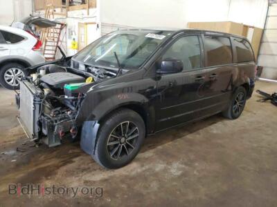 2015 Dodge CARAVAN SE, черный — VIN 2C4RDGBG8FR705156, Copart