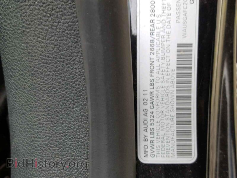 2012 Audi A7 (VIN WAUSGAFC2CN001568) — фото 10 из 10