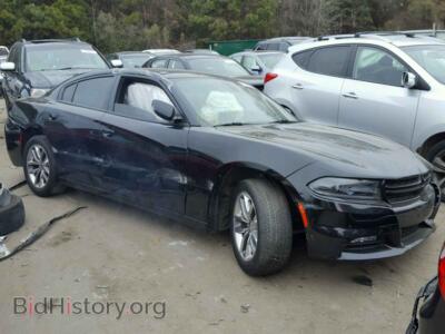 2015 Dodge CHARGER Charger SX, черный — VIN 2C3CDXHG5FH857628, Copart
