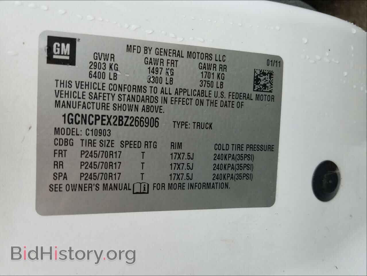 2011 CHEVROLET SILVERADO - VIN: 1GCNCPEX2BZ266906 - Фото 10