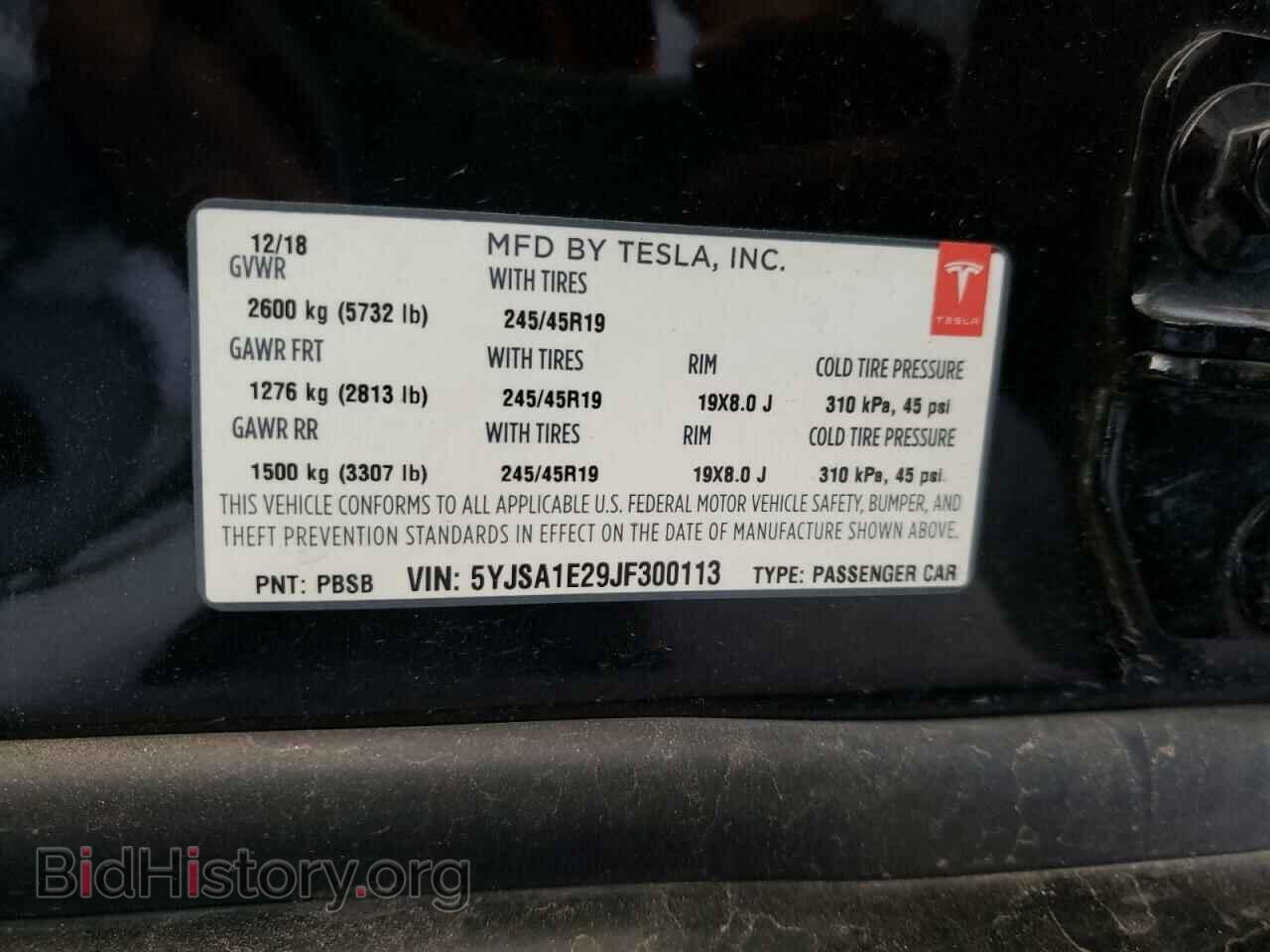 2018 TESLA MODEL S - VIN: 5YJSA1E29JF300113 - Photo 10