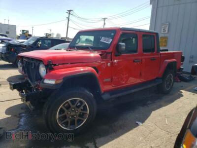 2021 Jeep GLADIATOR, red — VIN 1C6HJTFG2ML557204, Copart