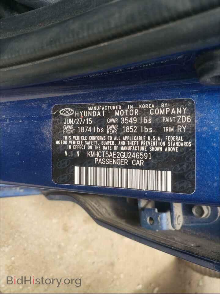 2016 HYUNDAI ACCENT - VIN: KMHCT5AE2GU246591 - Фото 10
