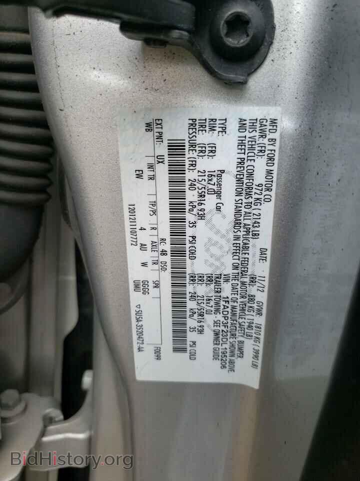 2013 FORD FOCUS - VIN: 1FADP3F23DL195206 - Фото 10
