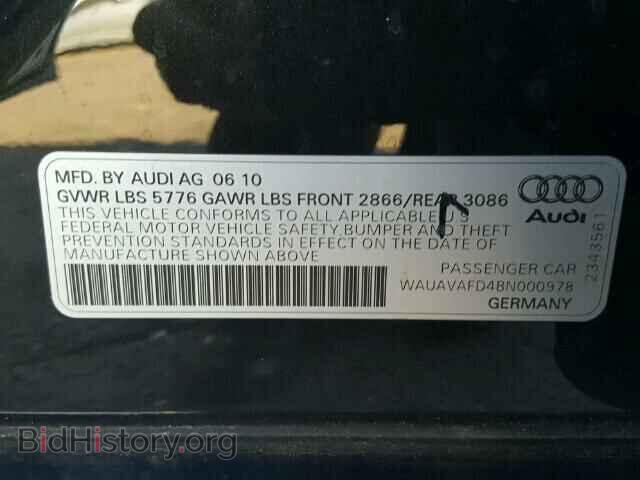 2011 AUDI A8 - VIN: WAUAVAFD4BN000978 - Фото 10