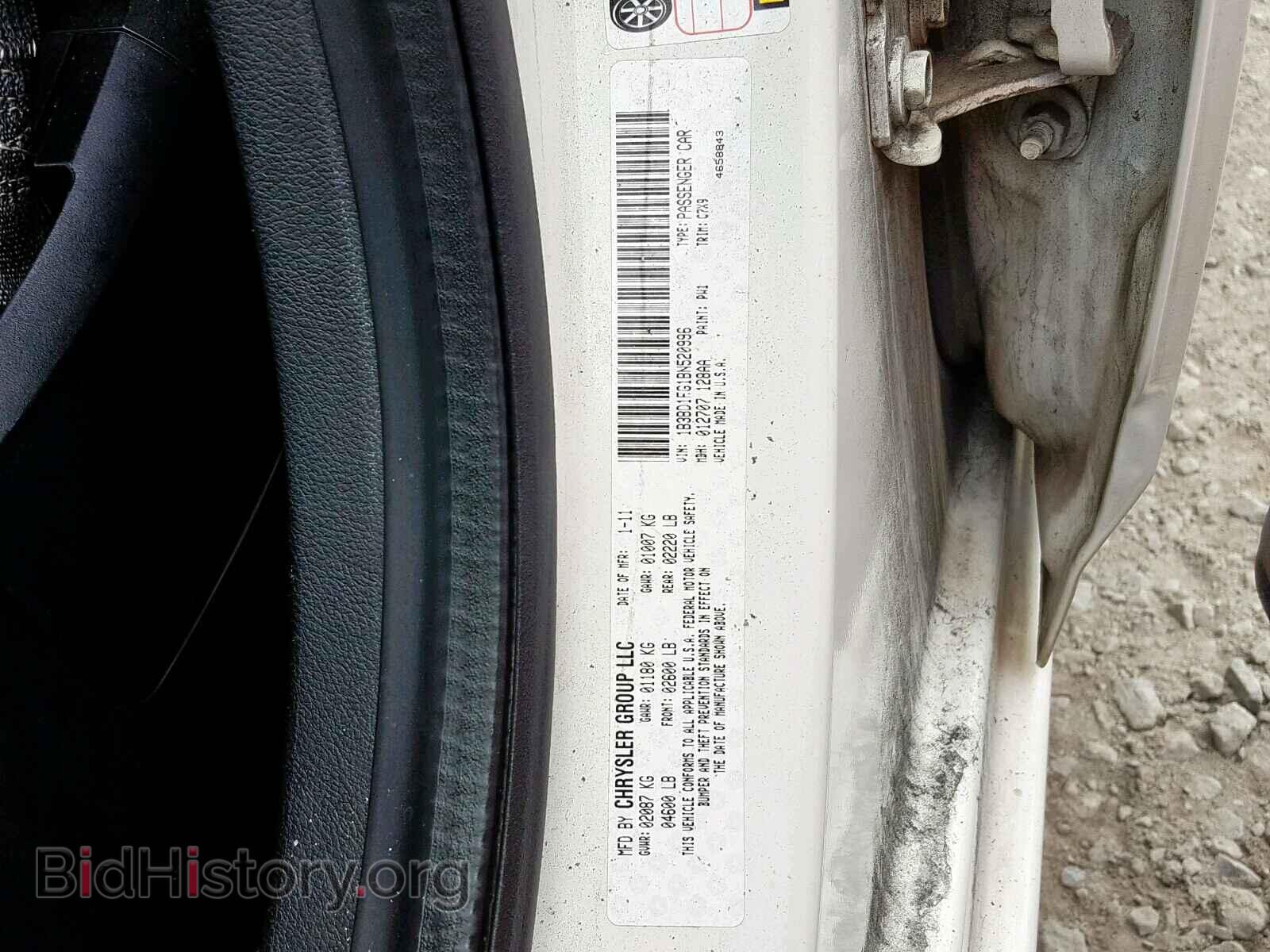 2011 DODGE AVENGER - VIN: 1B3BD1FG1BN520996 - Фото 10