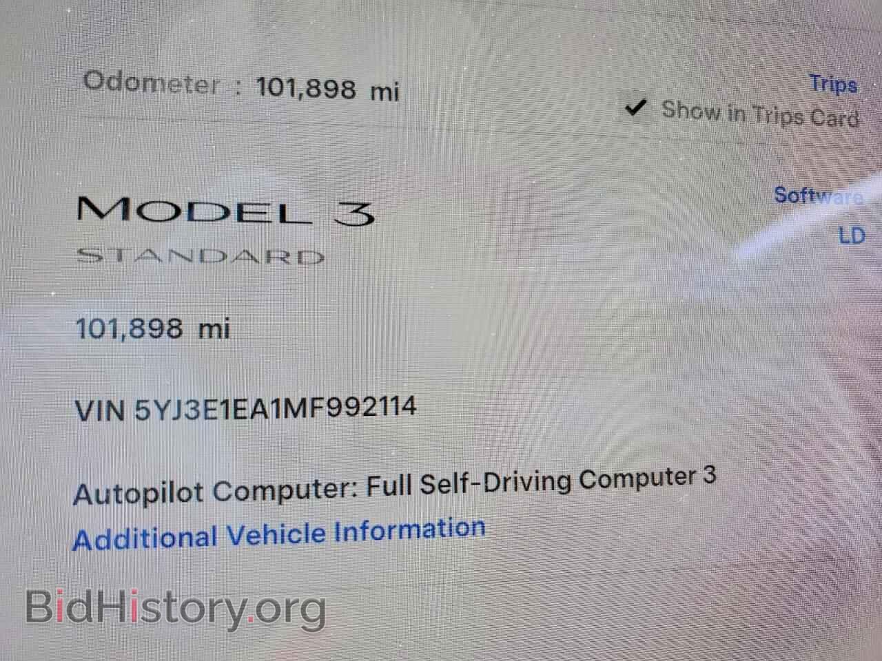 2021 TESLA MODEL 3 - VIN: 5YJ3E1EA1MF992114 - Photo 9