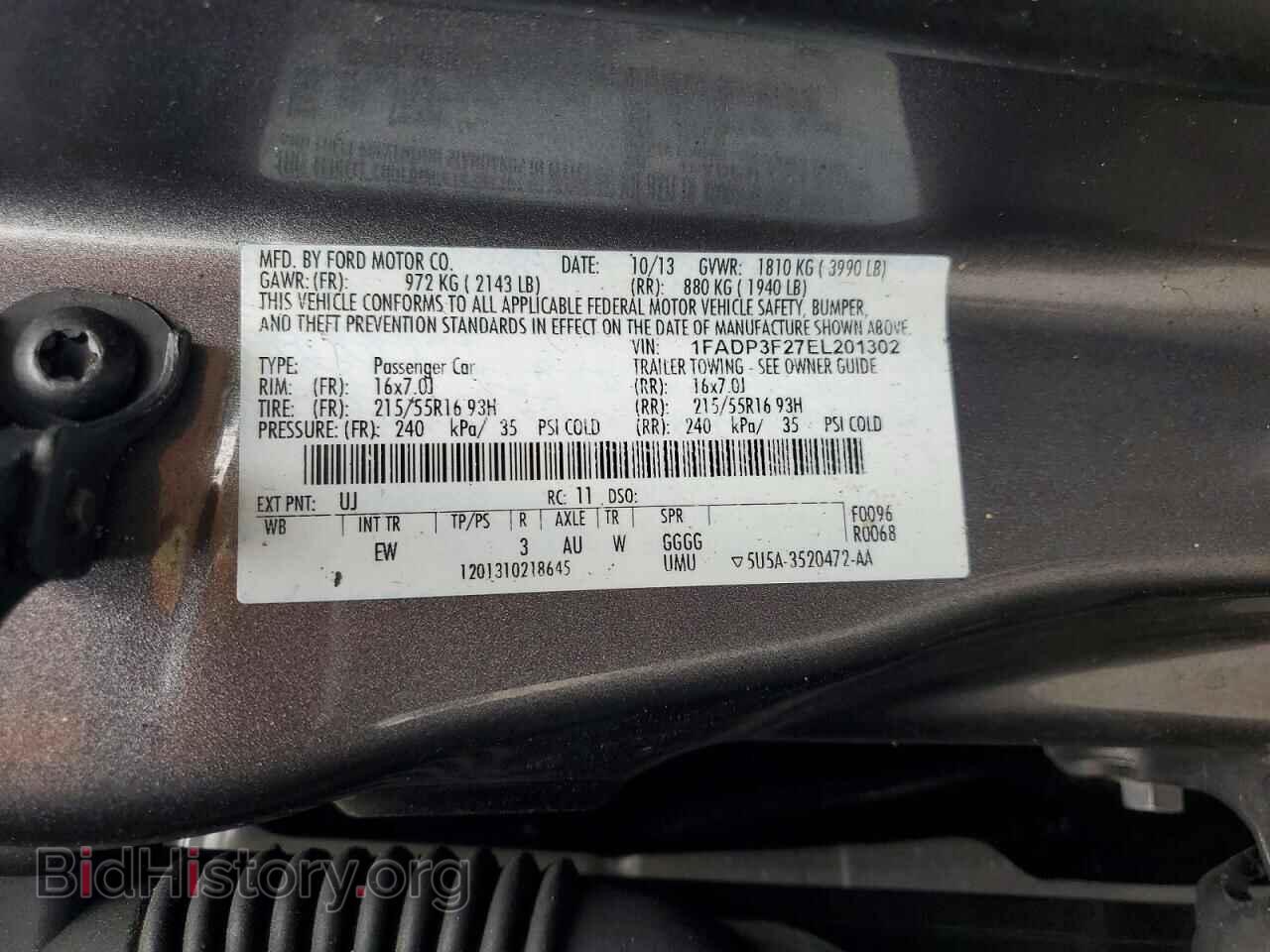 2014 FORD FOCUS - VIN: 1FADP3F27EL201302 - Photo 13