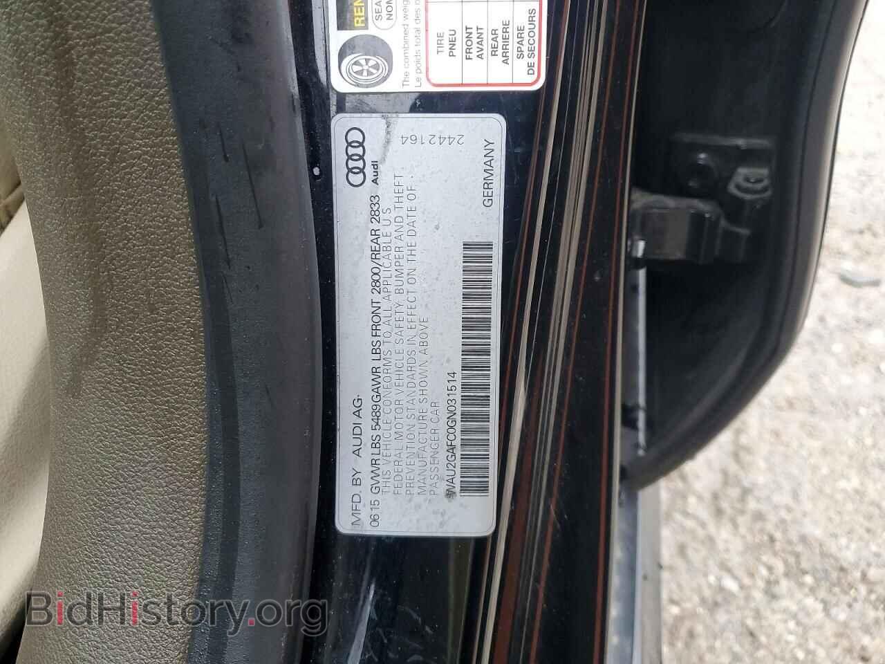 2016 AUDI A7 - VIN: WAU2GAFC0GN031514 - Photo 12