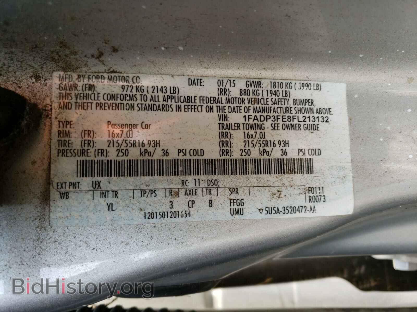 2015 FORD FOCUS - VIN: 1FADP3FE8FL213132 - Фото 10