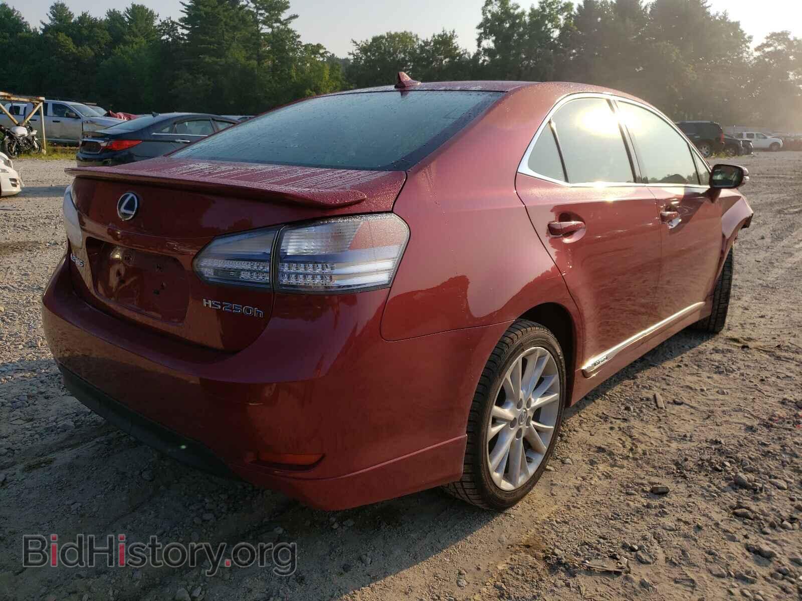 2010 LEXUS HS - VIN: JTHBB1BA8A2013016 - Photo 4