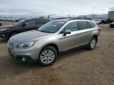 2016 Subaru OUTBACK 2.5I Premium, silver — VIN 4S4BSBFC4G3298704, Copart