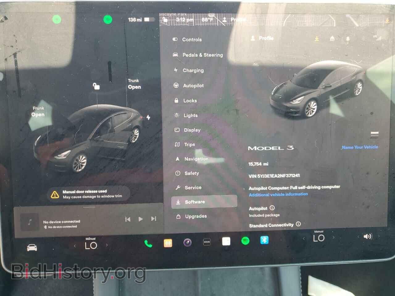 2022 TESLA MODEL 3 - VIN: 5YJ3E1EA2NF371241 - Photo 9