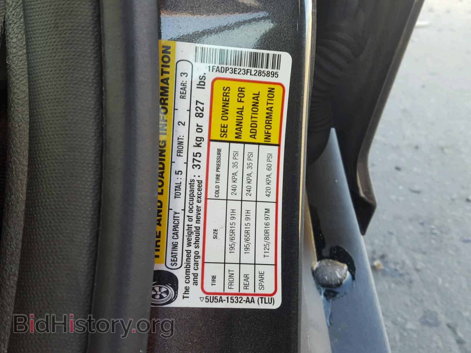 2015 FORD FOCUS - VIN: 1FADP3E23FL285895 - Photo 10