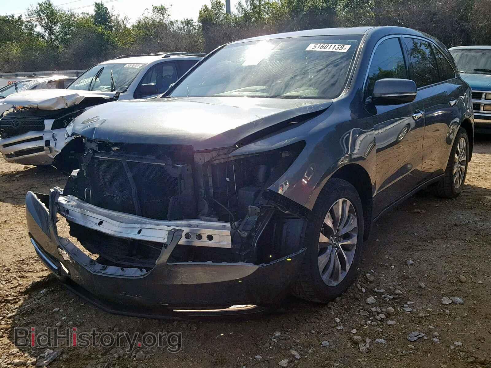 2014 ACURA MDX - VIN: 5FRYD3H40EB019722 - Фото 2