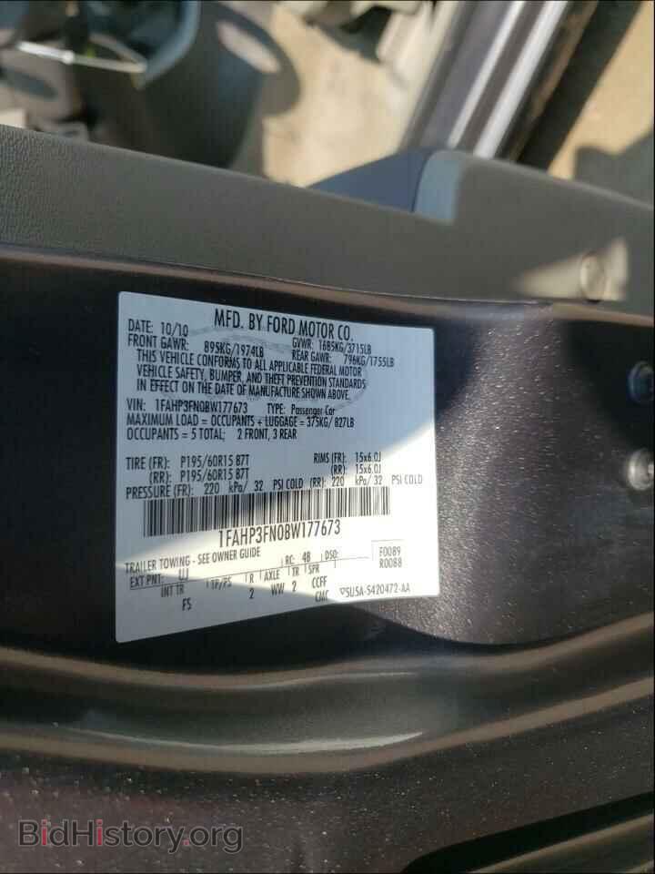 2011 FORD FOCUS - VIN: 1FAHP3FN0BW177673 - Фото 10