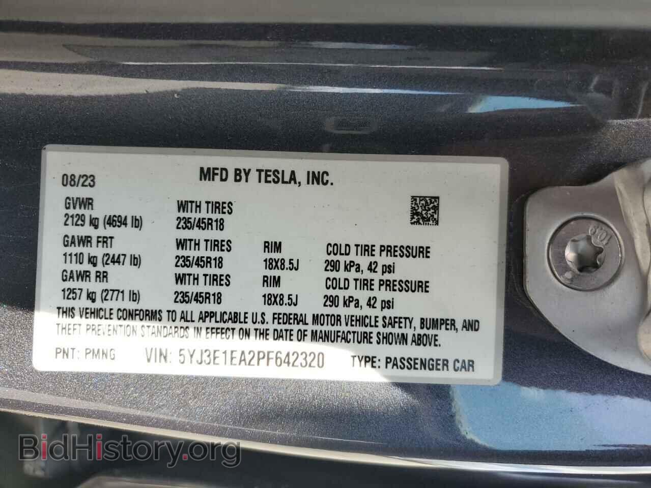 2023 TESLA MODEL 3 - VIN: 5YJ3E1EA2PF642320 - Photo 14