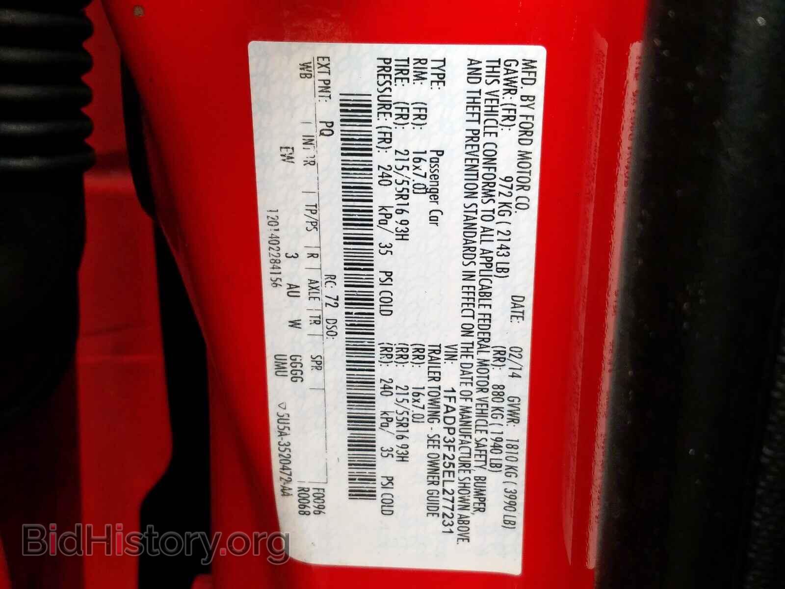 2014 FORD FOCUS SE - VIN: 1FADP3F25EL277231 - Фото 10