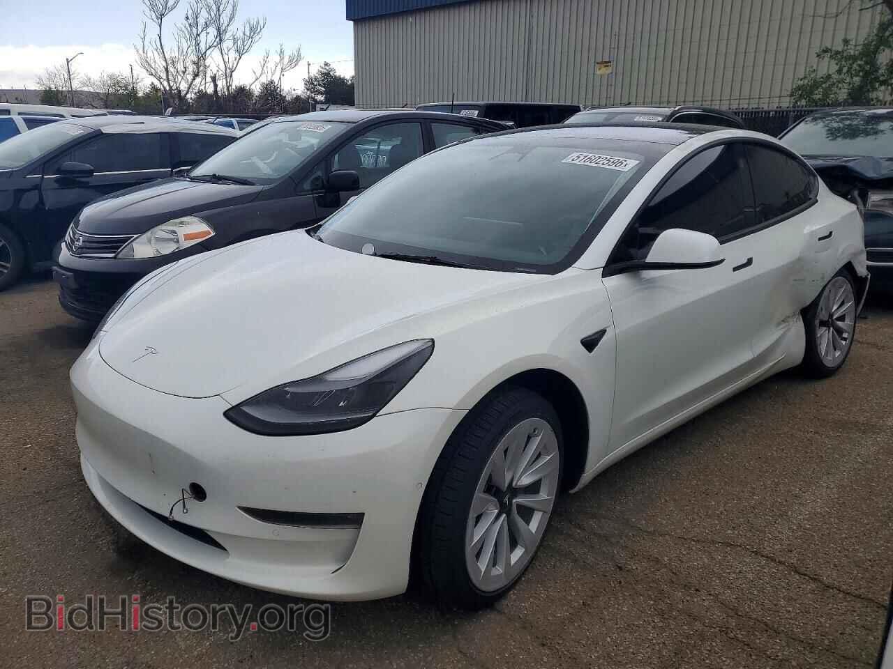 Photo 5YJ3E1EB6NF321449 - TESLA MODEL 3 2022