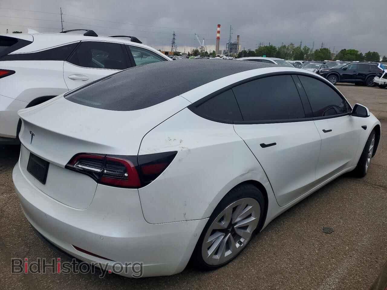2022 TESLA MODEL 3 - VIN: 5YJ3E1EB6NF321449 - Фото 3