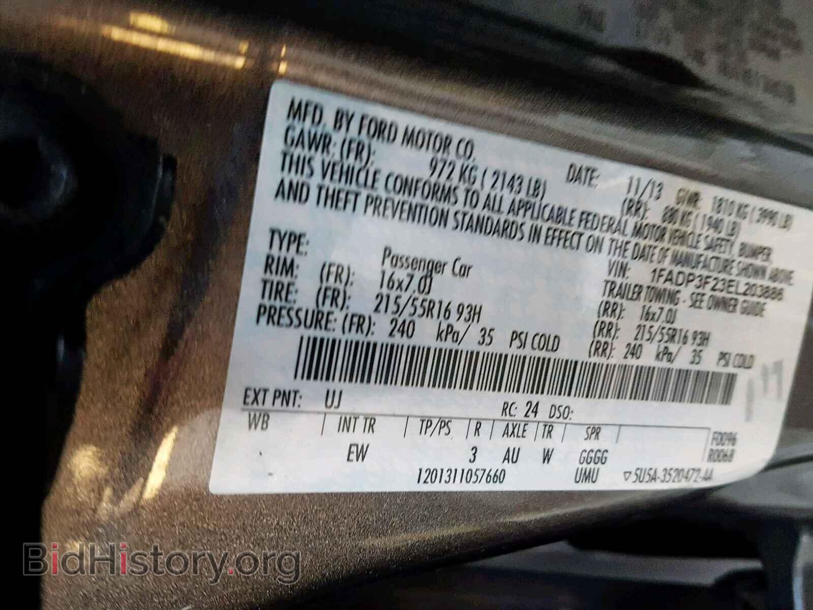 2014 FORD FOCUS SE - VIN: 1FADP3F23EL203886 - Фото 10