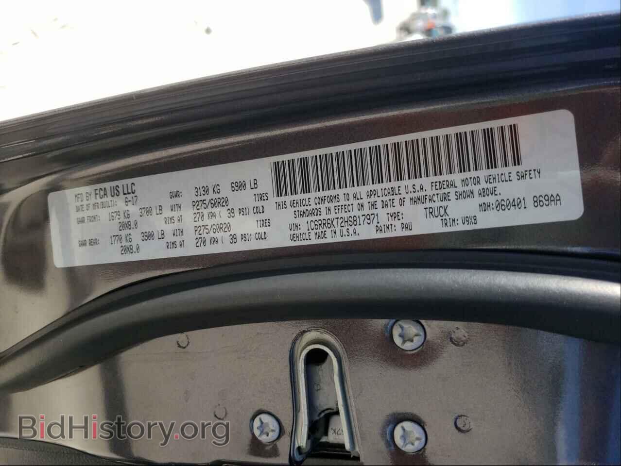 2017 RAM 1500 - VIN: 1C6RR6KT2HS817971 - Photo 10