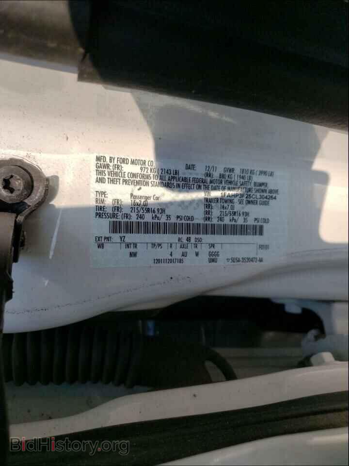 2012 FORD FOCUS - VIN: 1FAHP3F25CL304264 - Фото 10