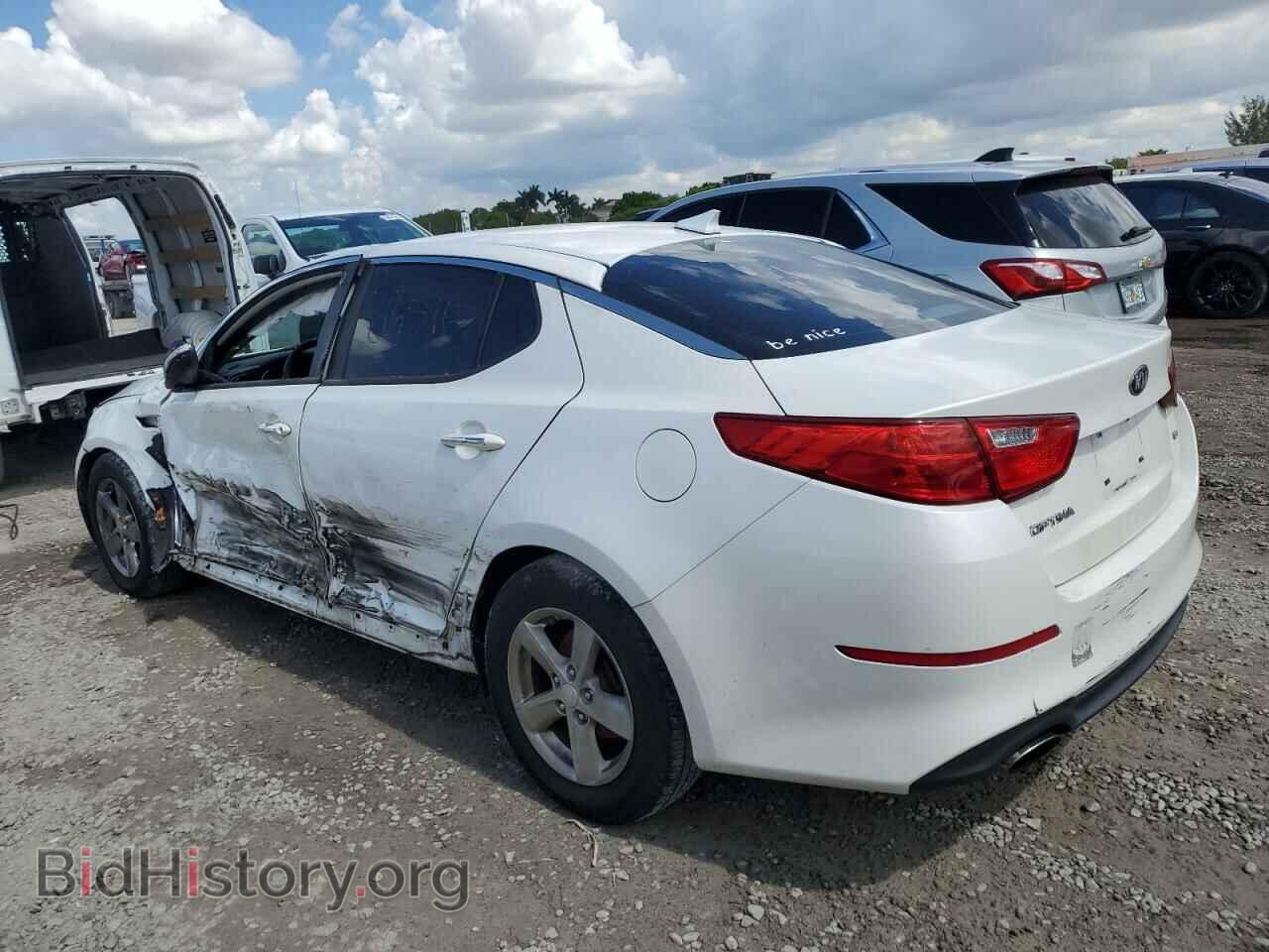 2015 KIA OPTIMA - VIN: KNAGM4A75F5627114 - Фото 2