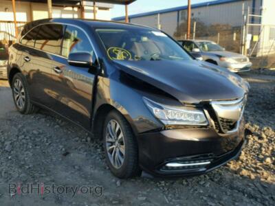 2014 Acura MDX MDX Techno, черный — VIN 5FRYD4H69EB042357, Copart