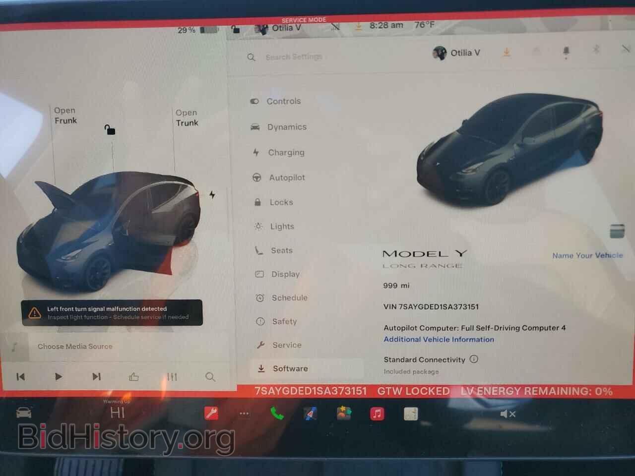 2025 TESLA MODEL Y - VIN: 7SAYGDED1SA373151 - Фото 9