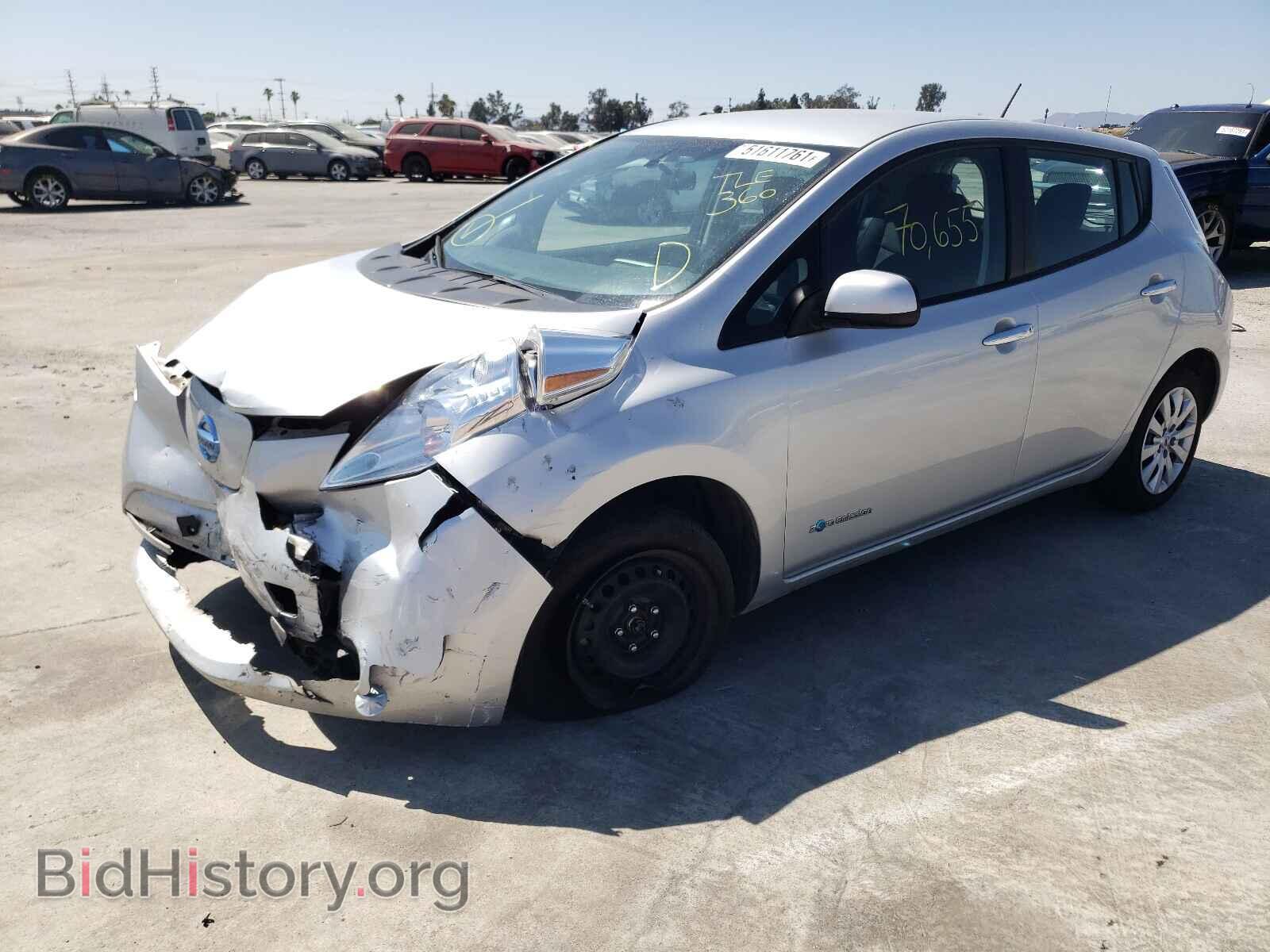 2015 NISSAN LEAF - VIN: 1N4AZ0CP6FC327616 - Фото 2