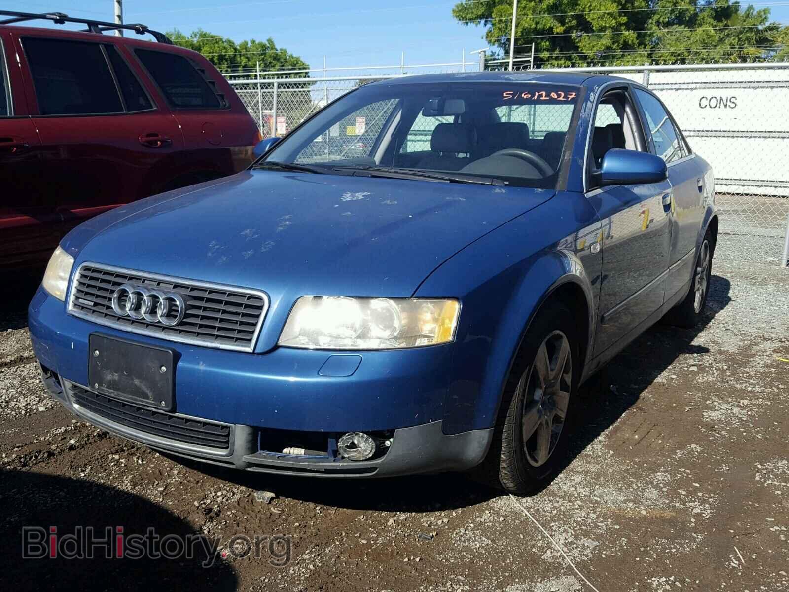 2002 AUDI A4 - VIN: WAULT68E42A254893 - Фото 2