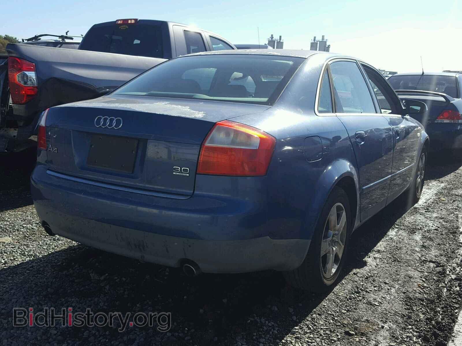 2002 AUDI A4 - VIN: WAULT68E42A254893 - Фото 4