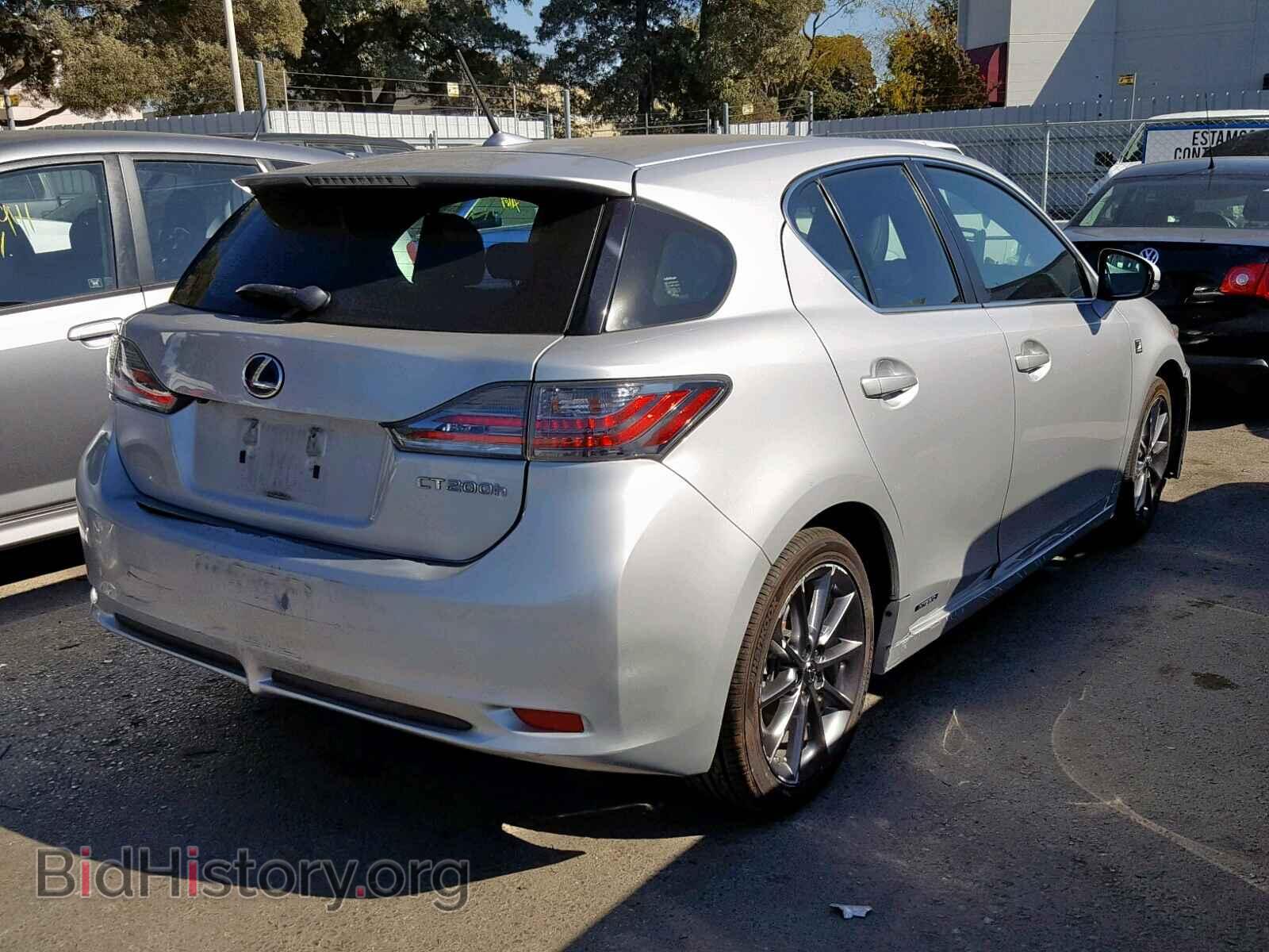2012 LEXUS CT 200 - VIN: JTHKD5BHXC2093565 - Фото 4