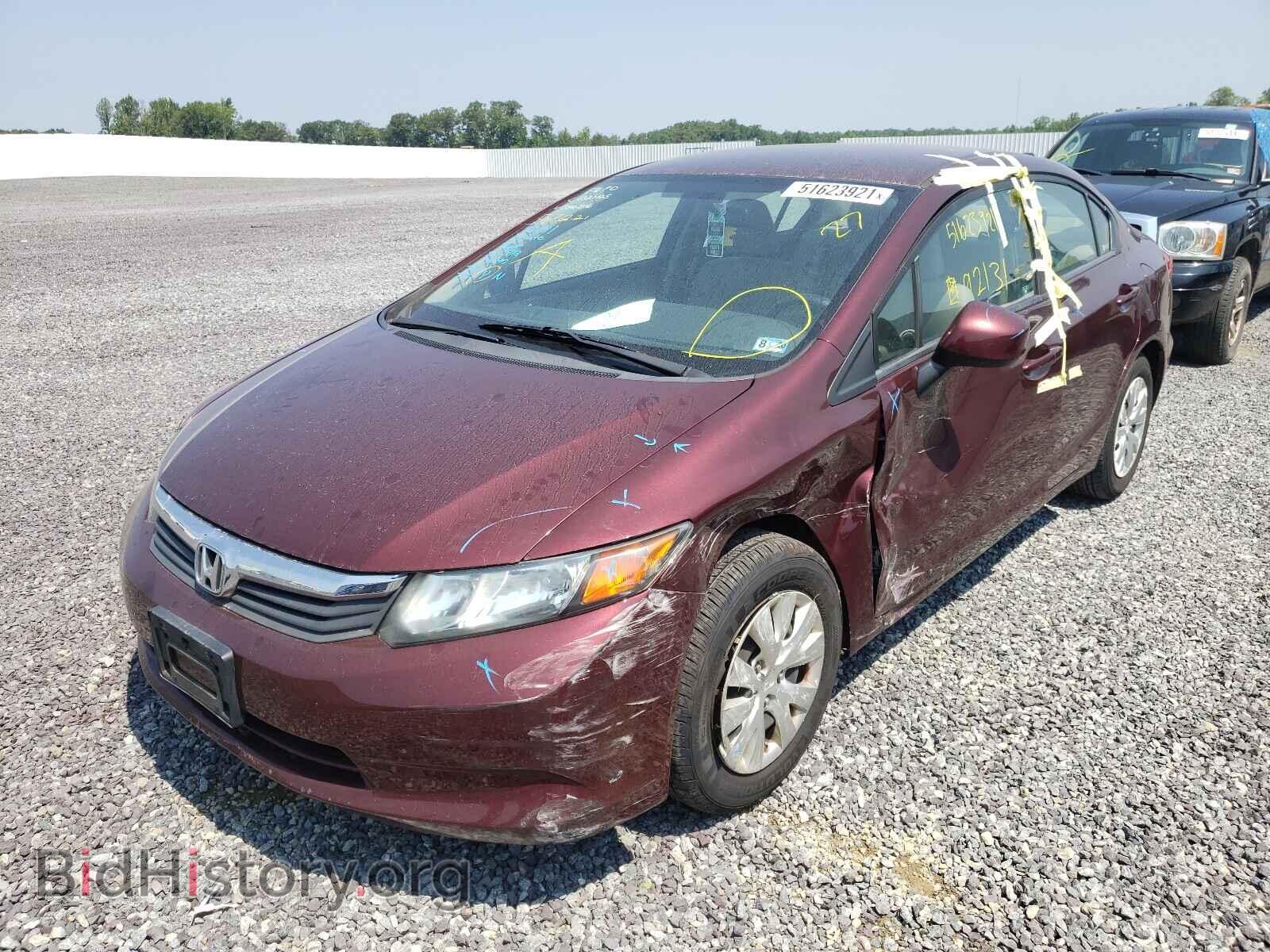 2012 HONDA CIVIC - VIN: 19XFB2F53CE386816 - Photo 2