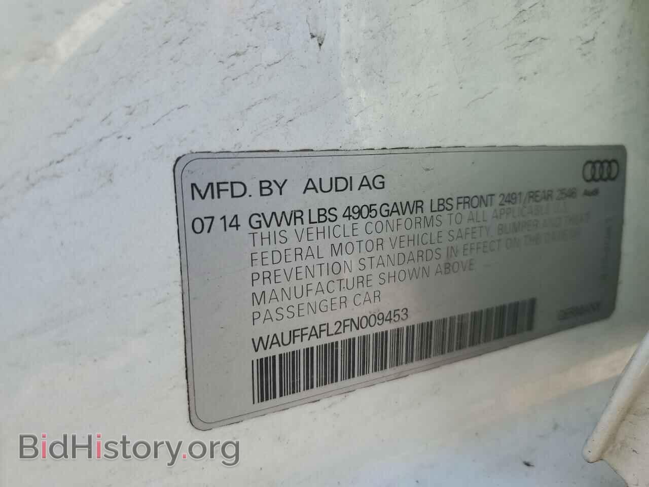 2015 AUDI A4 - VIN: WAUFFAFL2FN009453 - Photo 13