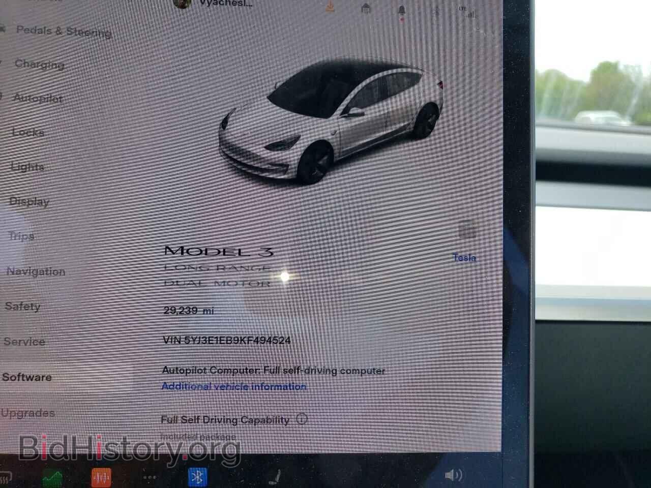 2019 TESLA MODEL 3 - VIN: 5YJ3E1EB9KF494524 - Фото 9