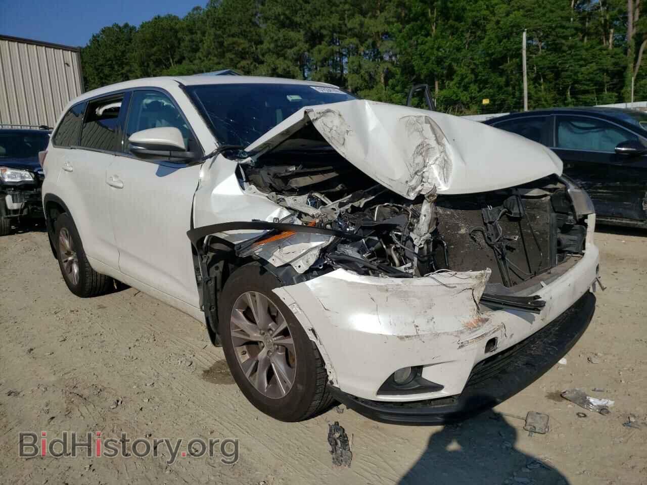 Photo 5TDBKRFH3FS165132 - TOYOTA HIGHLANDER 2015