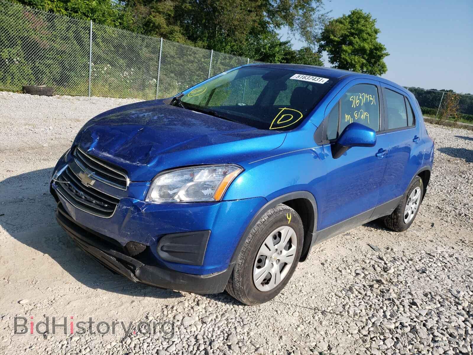 2015 CHEVROLET TRAX - VIN: KL7CJKSB3FB206587 - Фото 2