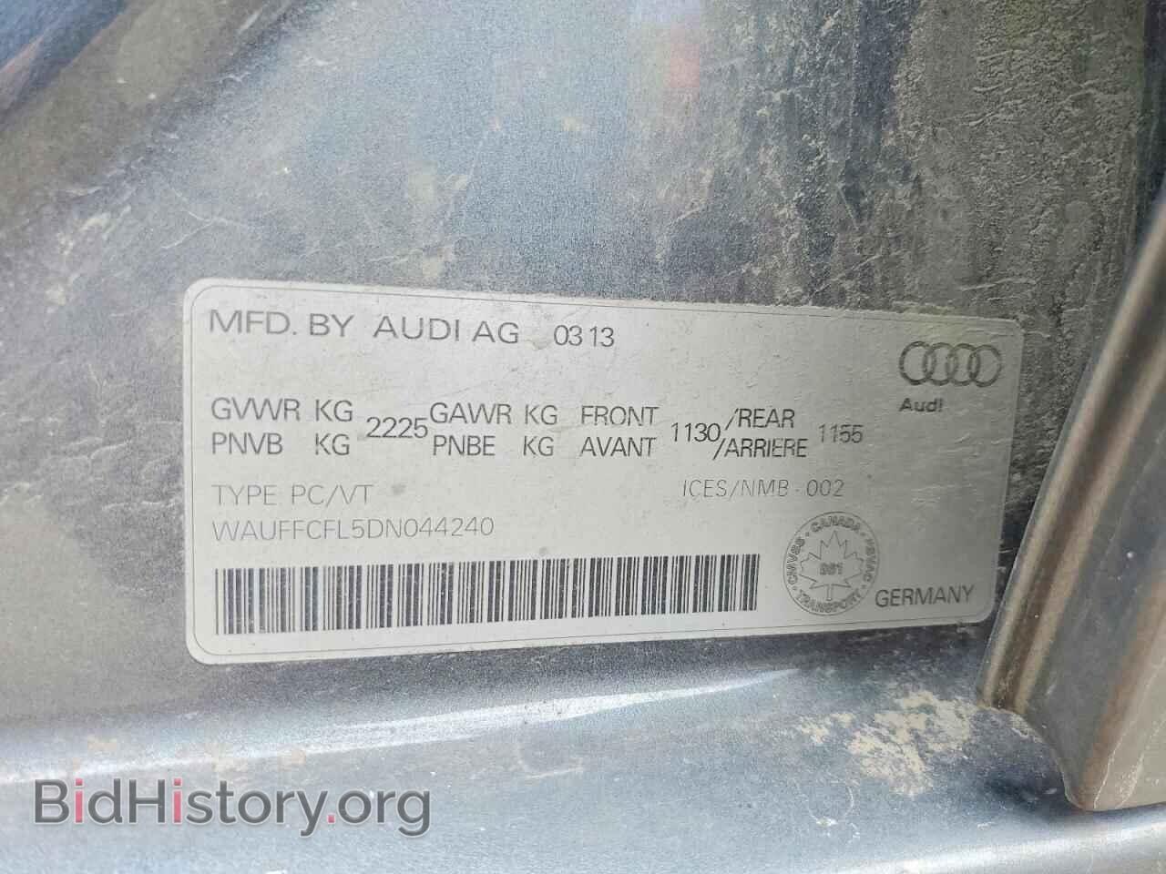 2013 AUDI A4 - VIN: WAUFFCFL5DN044240 - Photo 12
