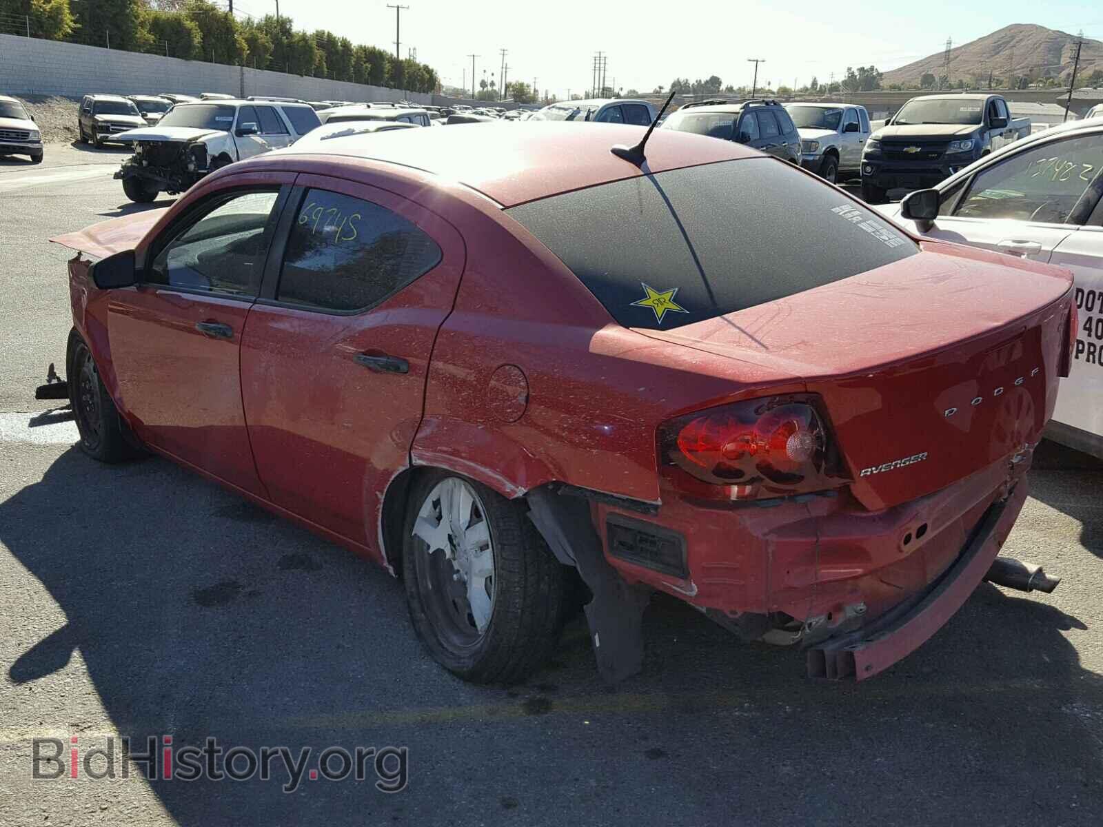 2014 DODGE AVENGER - VIN: 1C3CDZAB1EN214998 - Фото 3