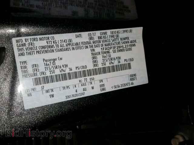 2017 FORD FOCUS SE - VIN: 1FADP3F28HL231896 - Фото 10