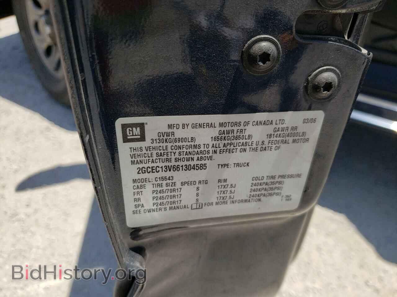 2006 CHEVROLET SILVERADO - VIN: 2GCEC13V661304585 - Фото 10