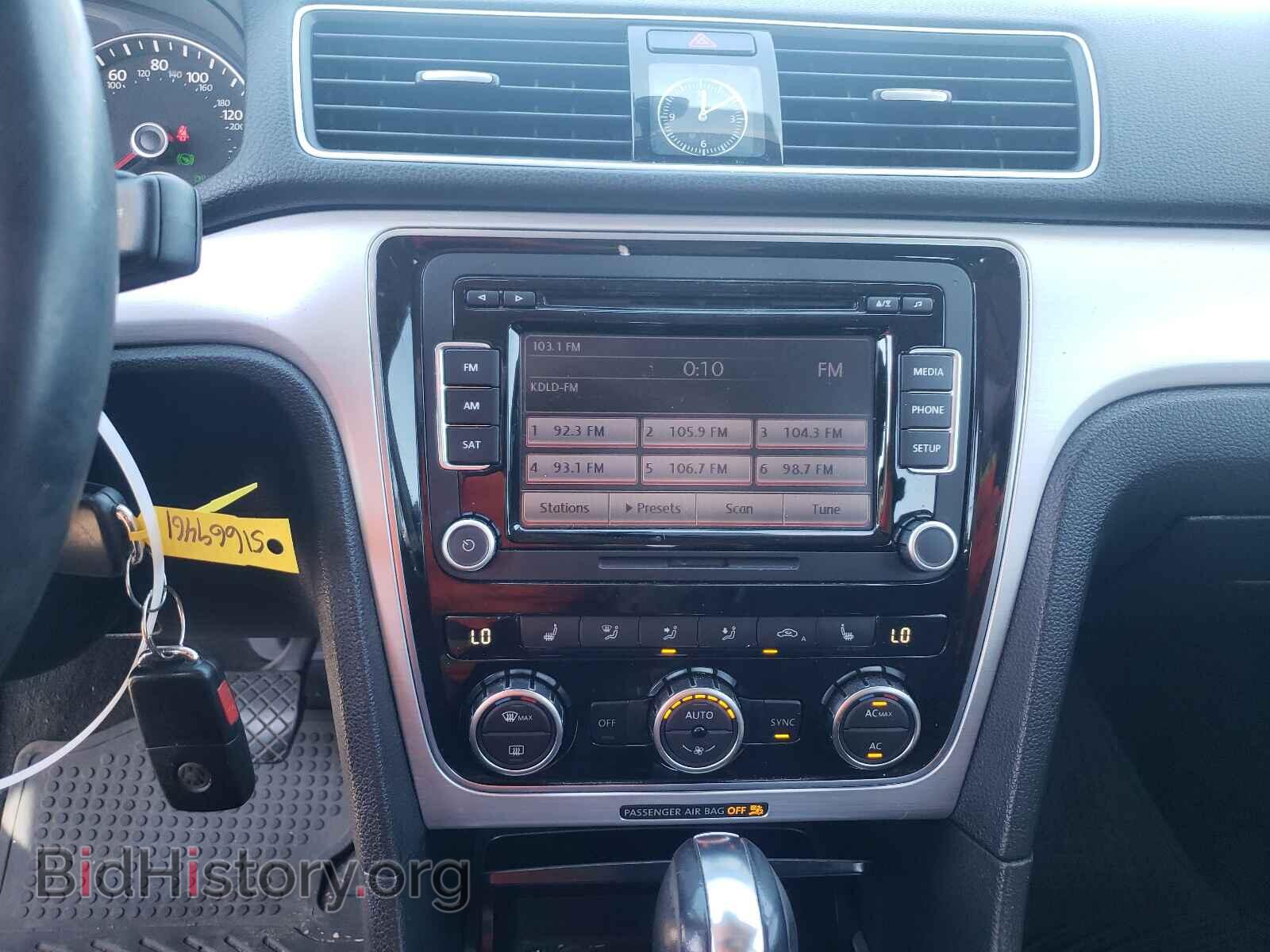 2012 VOLKSWAGEN PASSAT - VIN: 1VWBH7A30CC054790 - Фото 9