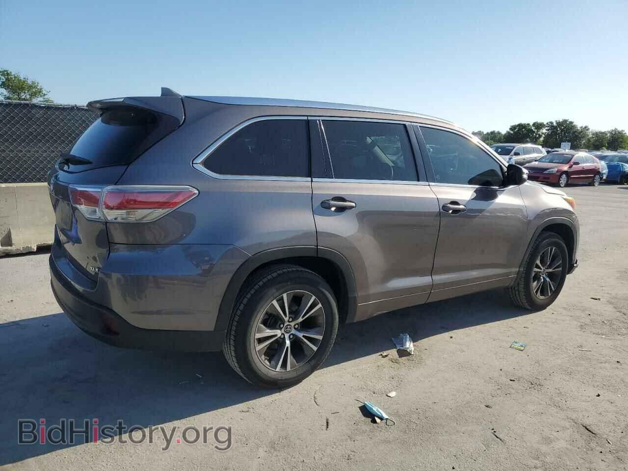 2016 TOYOTA HIGHLANDER - VIN: 5TDKKRFH1GS123740 - Фото 3