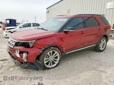 2018 Ford EXPLORER XLT, красный — VIN 1FM5K7D85JGB42275, Copart