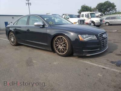 2013 Audi S8 S8 Quattro, black — VIN WAUD2AFD6DN025891, Copart